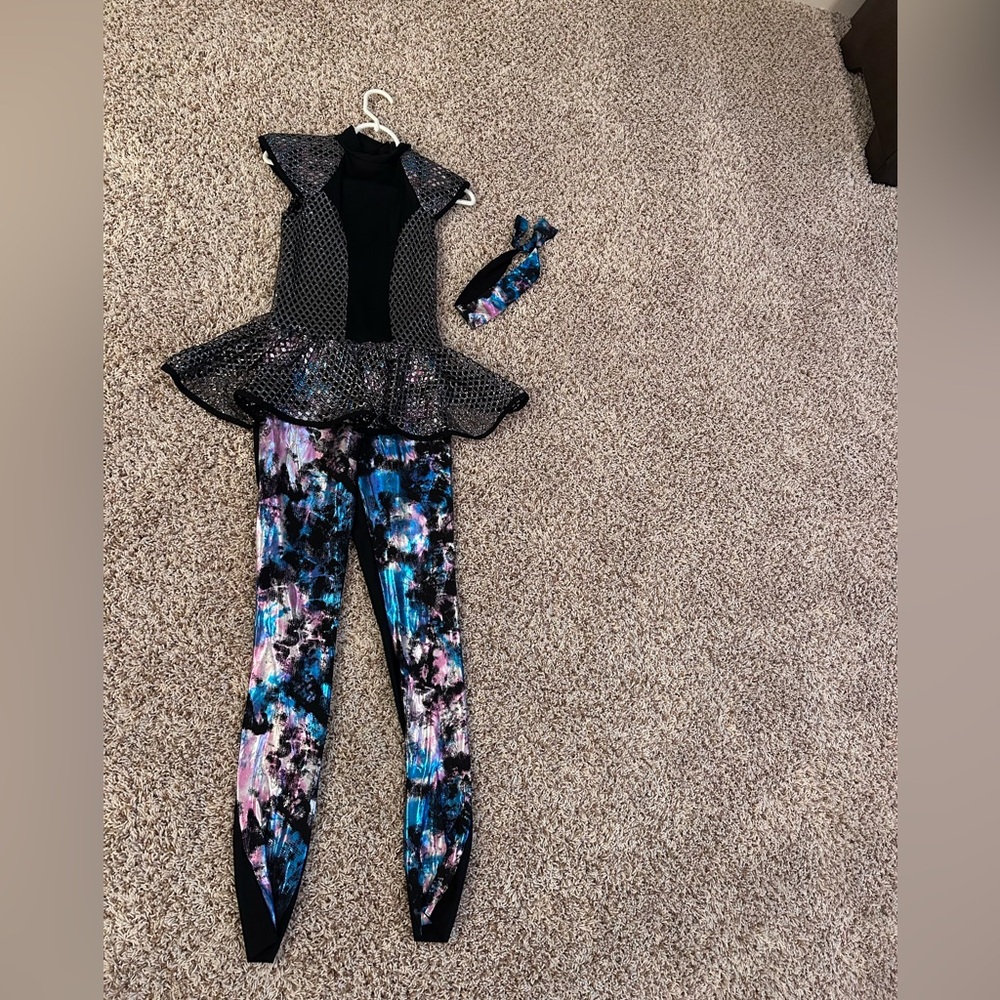 Costume gallery, small adult, Dance unitard, with skirt
